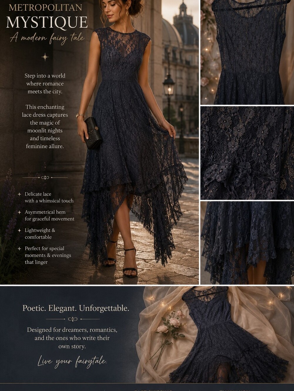 Sheer Charcoal Gray Lace Maxi Dress